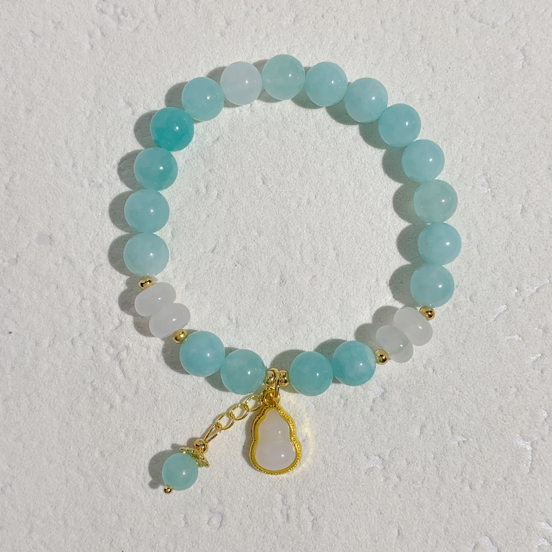 天河玉玉髓手链原创男女款黄玉髓手串高级感甜美小清新简约现货批发甜美小清新