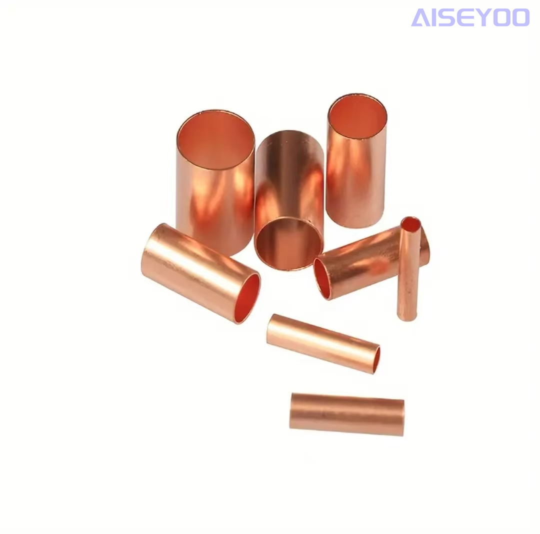 Tubo de conexión de cobre tubo de cobre pequeño 250PCS GT1-6mm tubo recto de cobre rojo en casete tubo capilar GT tubo de cobre rojo tubo de conexión de alambre alambre suave prensado en frío conexión rápida artepto conector de acoplamiento paralelo nariz de cobre Specification image