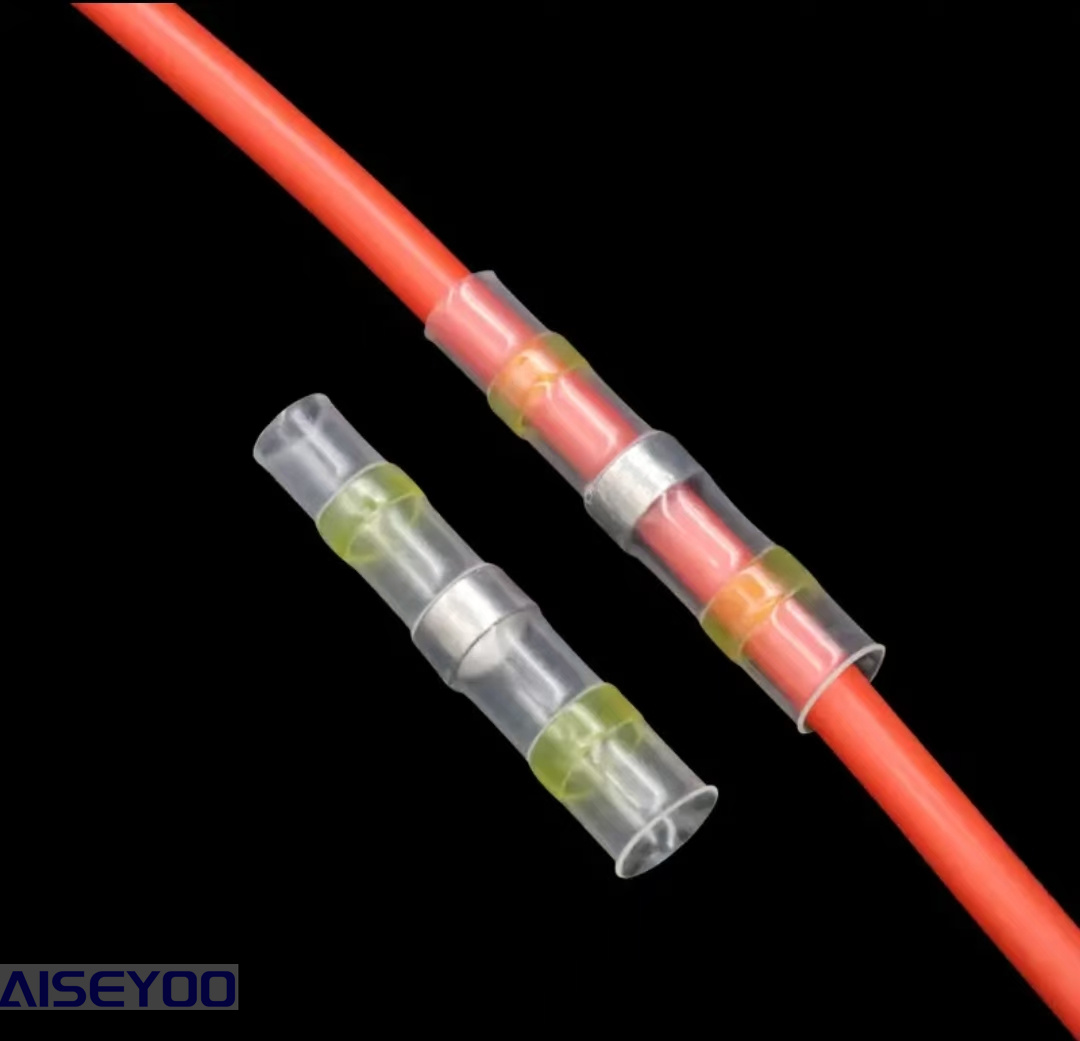 Box-packed solder ring welding heat shrinkable waterproof connector, middle pipe connection terminal kit combination, pressureless solder ring heat shrinkable tube quick wiring, middle connection with adhesive joint, waterproof wire protection sleeve, heat insulation terminal pic 9