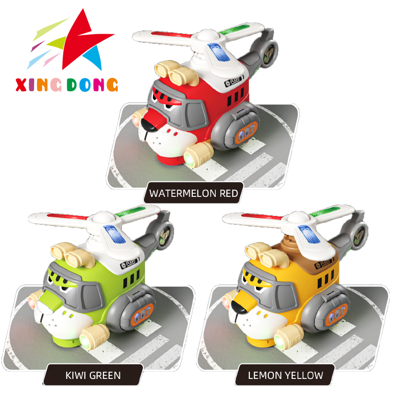 Juguetes para niños luz eléctrica avión tigre colorido dazzling 5D luz música coche eléctrico coche de juguete automático con luz Item Picture