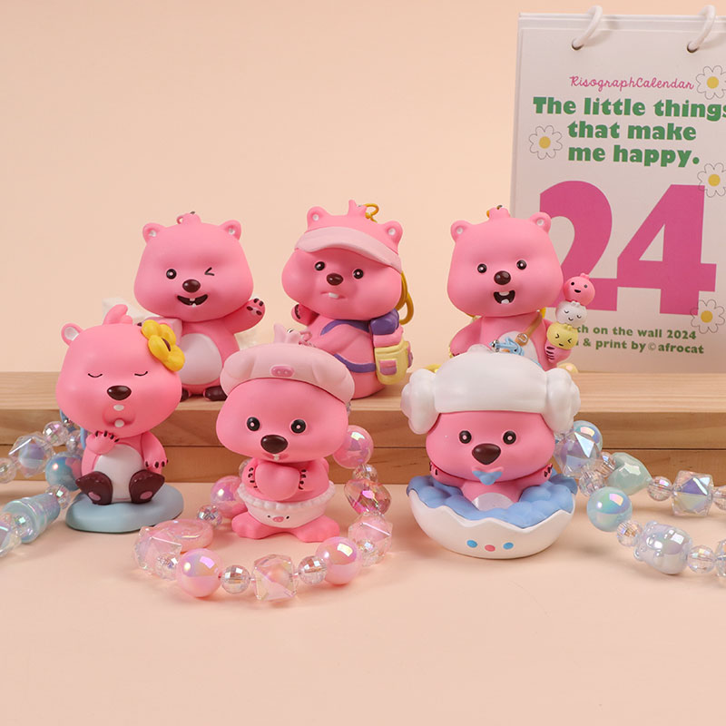 New cute dress-up Ruby beaded phone pendant, cute bag pendant, car bead chain keychain, claw machine details Picture