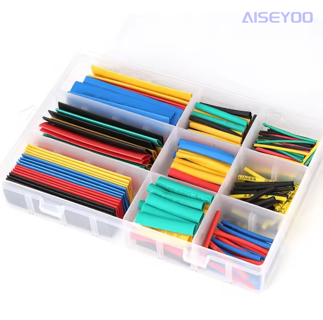 328PCS multi-color environmentally friendly flame-retardant heat shrink tube set box, electrician household wiring data cable, color heat shrink tube pic 5