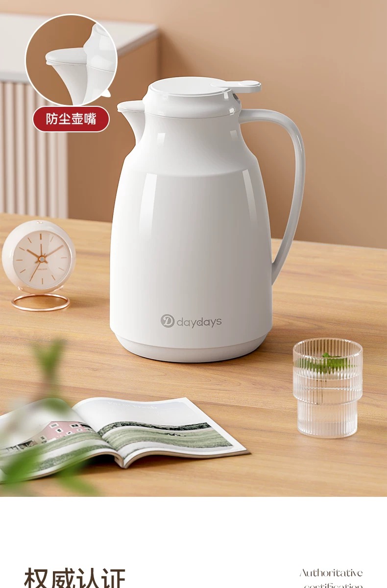DAYDAYS 大容量家用红胆保温咖啡壶保温壶暖壶热水壶出口详情6