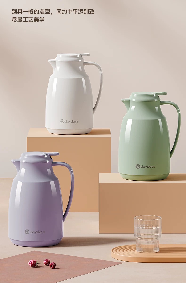 DAYDAYS 大容量家用红胆保温咖啡壶保温壶暖壶热水壶出口详情4