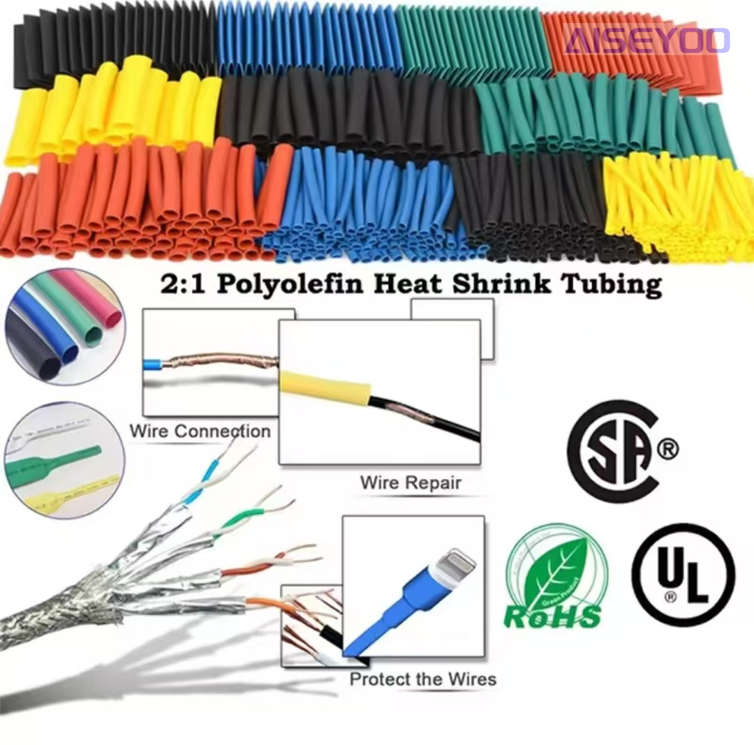 328PCS multi-color environmentally friendly flame-retardant heat shrink tube set box, electrician household wiring data cable, color heat shrink tube Application Scenario
