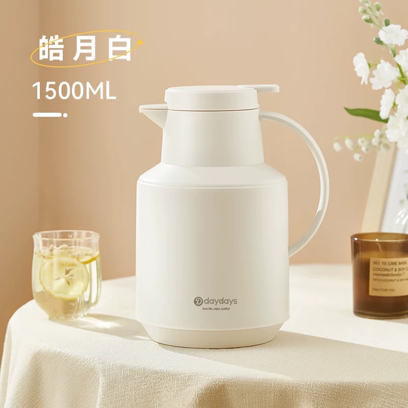 电热水壶/中东保温瓶/保温暖水壶/玻璃内胆暖水瓶/小电热水壶白底实物图