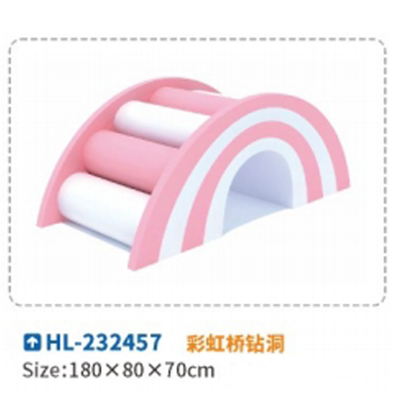Early education center soft climbing and sliding combination, baby sensory integration training, climbing ladder, infant staircase, indoor soft package drilling