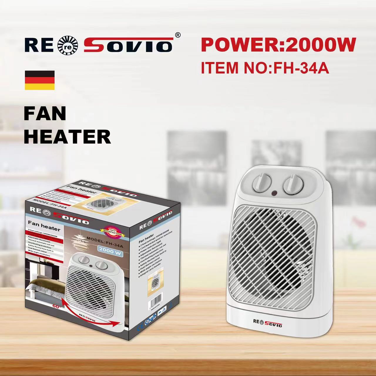 RESOVIO Heater Heater FH-34A details Picture
