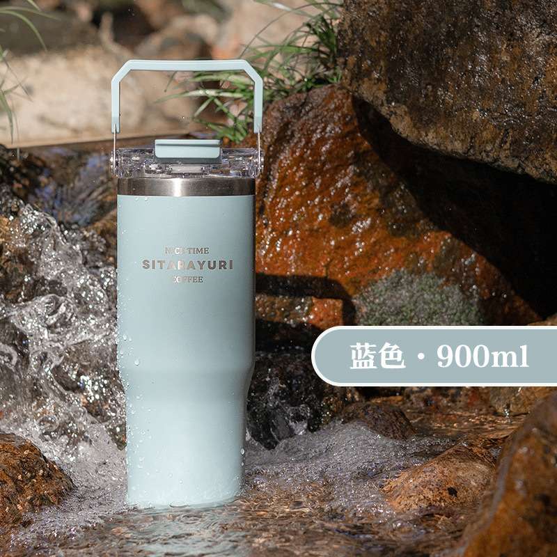 Double-drinking portable fashionable insulated cup detail image 16