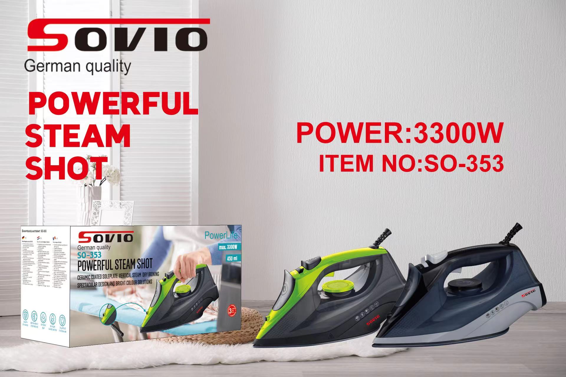 SOVIO Electric Iron 353 details Picture