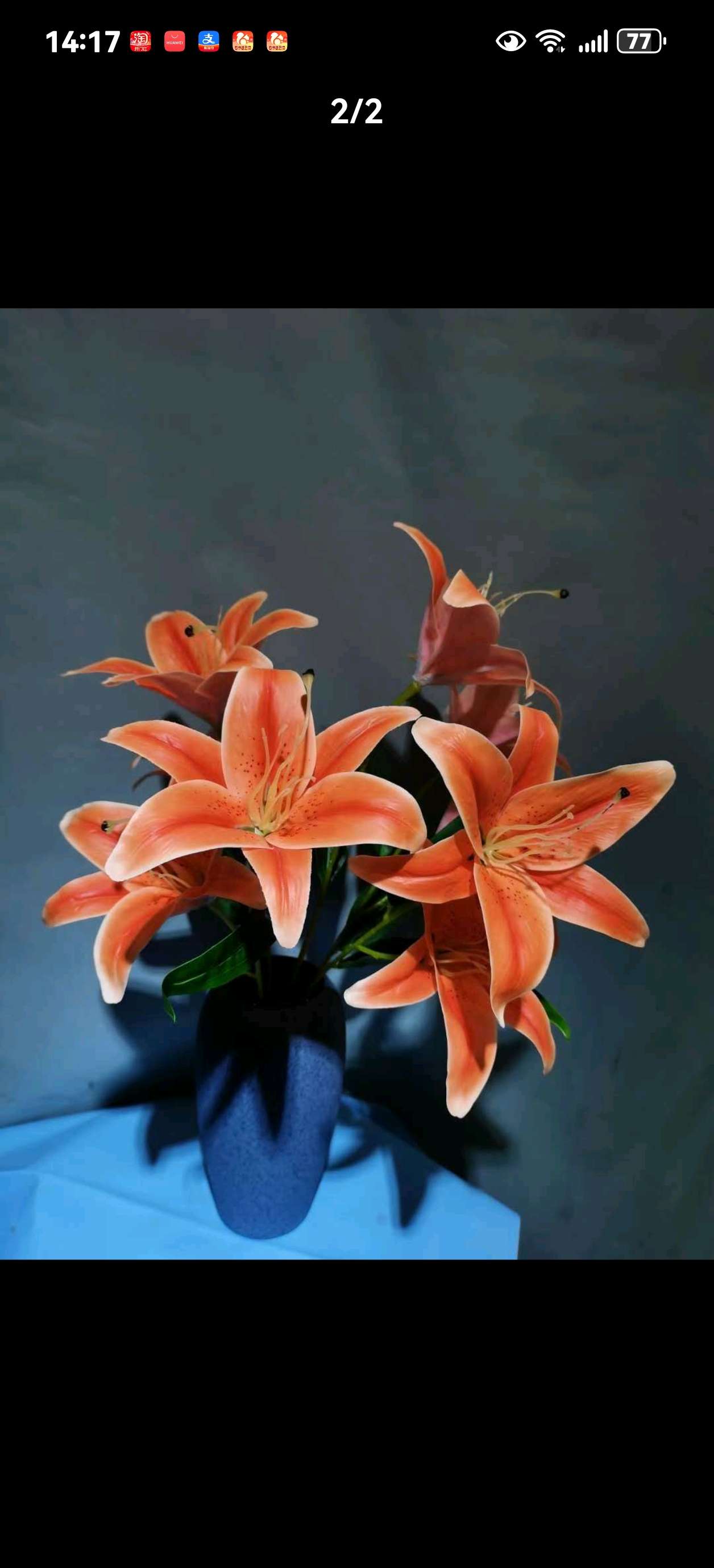 金扇叶红果发财果仿真花饰 塑料花家饰 手工花材料 假花批发 美观耐用不褪色