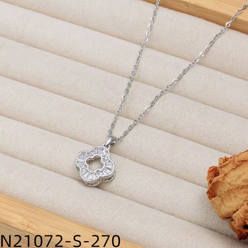 Collar de perlas naturales adornos de plata esterlina cristal zirconia melón cadena collar exquisito y elegante joyería de mujer colección de regalos de alta calidad details Picture