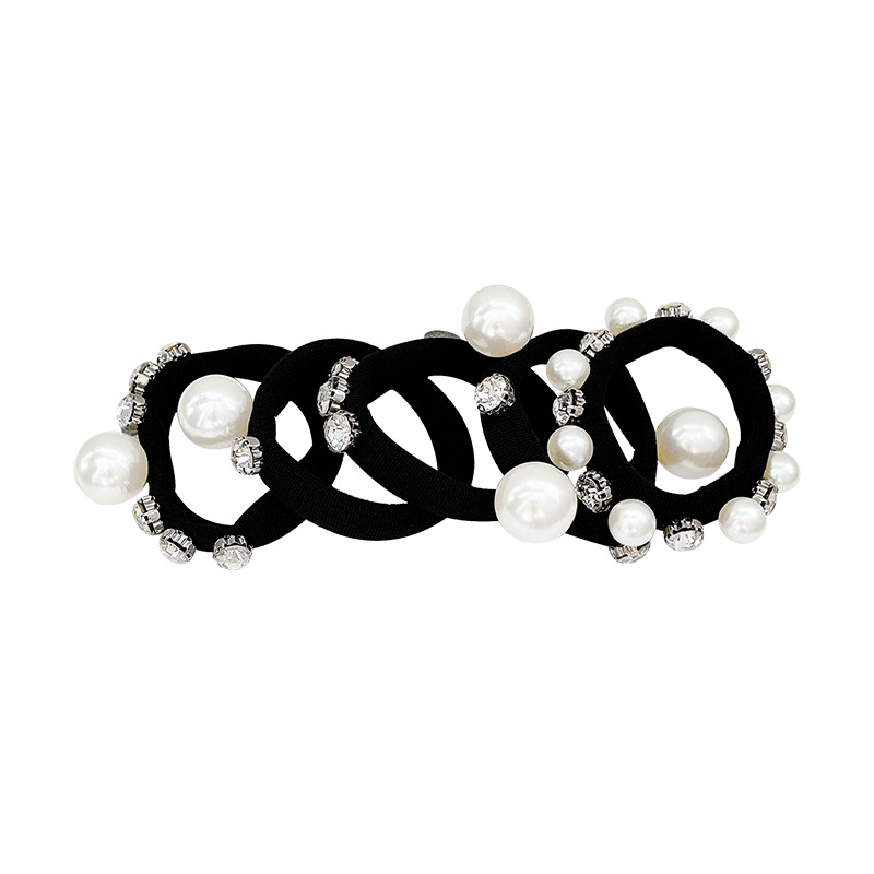 Korean retro pearl geometric round hair band for women 2025 autumn/winter new style, niche, high-end, fashionable and versatile hair accessory, Pingping accessory, hair tie, hair band headwear detail image 5