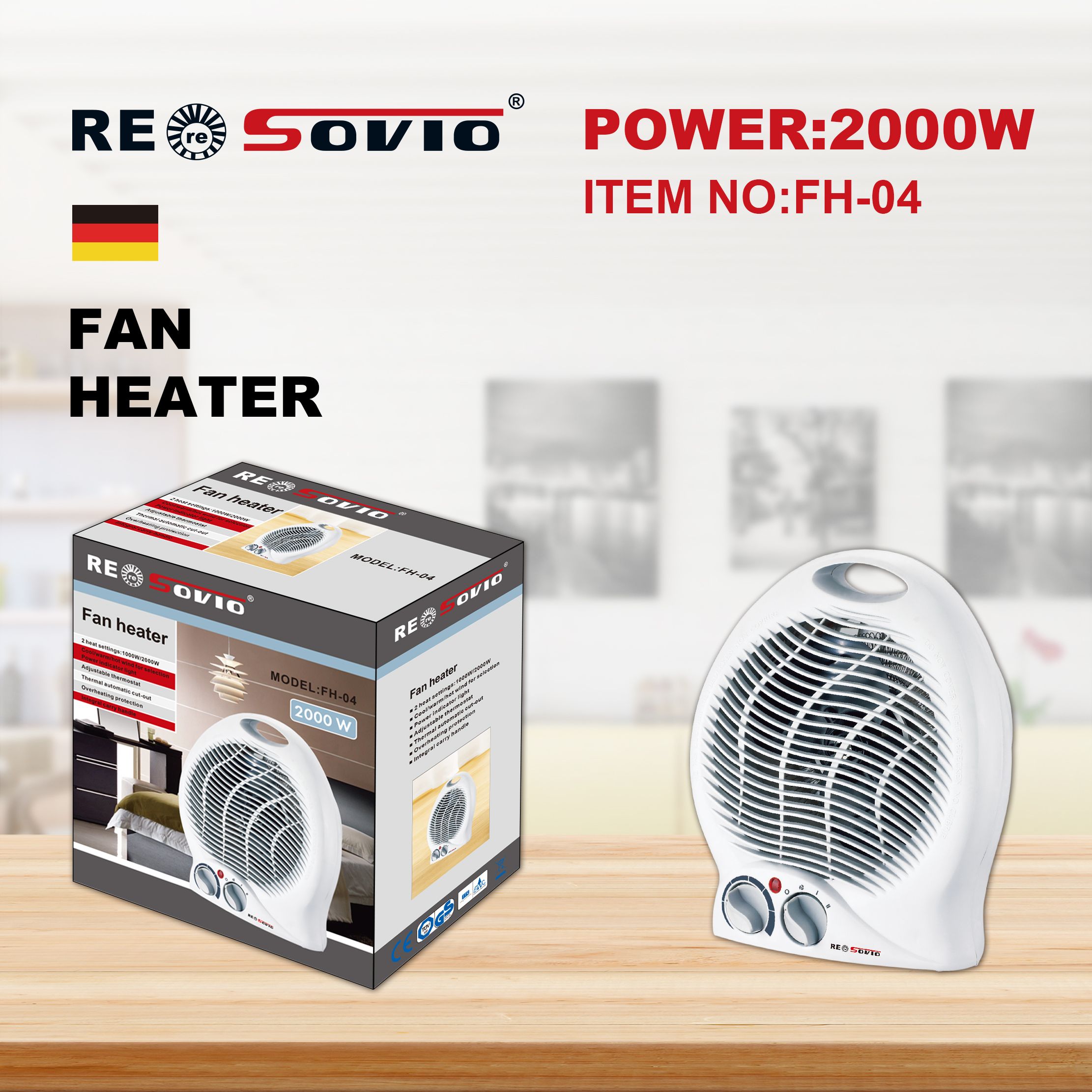 RESOVIO Heater Heater FH-04 details Picture