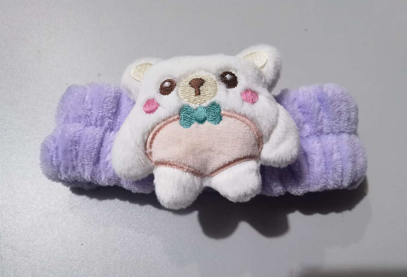 Popular diadema hermosa diadema nueva banda de dibujos animados teen diadema blanco pequeño oso tonto morado diadema corset chica otoño lindo invierno