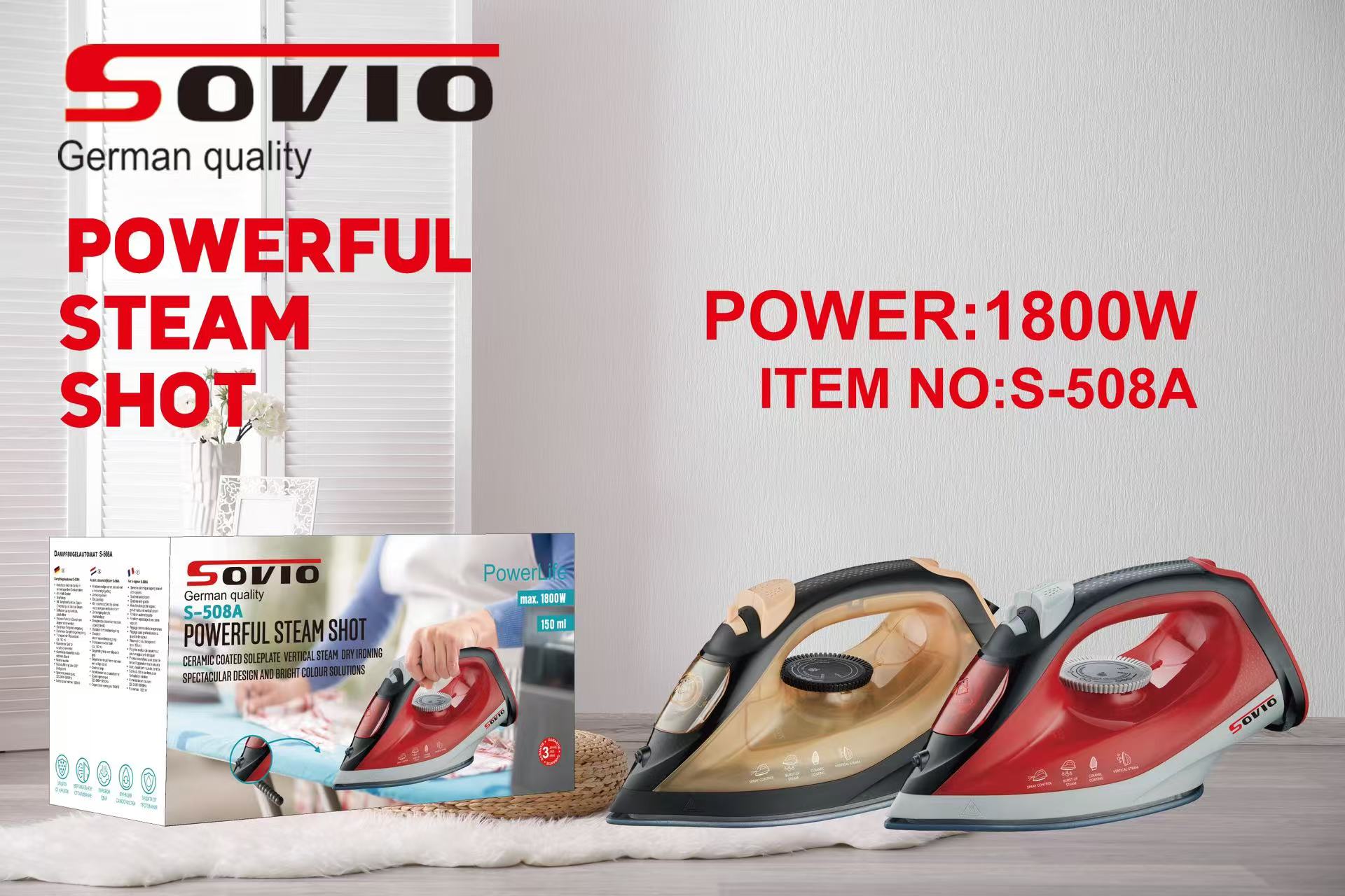 SOVIO Electric Iron 508A Application Scenario