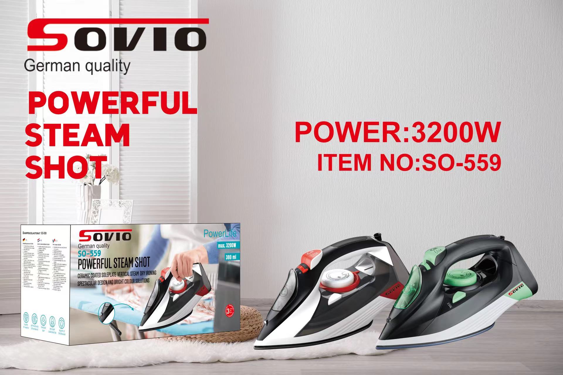 SOVIO Electric Iron 559 Application Scenario
