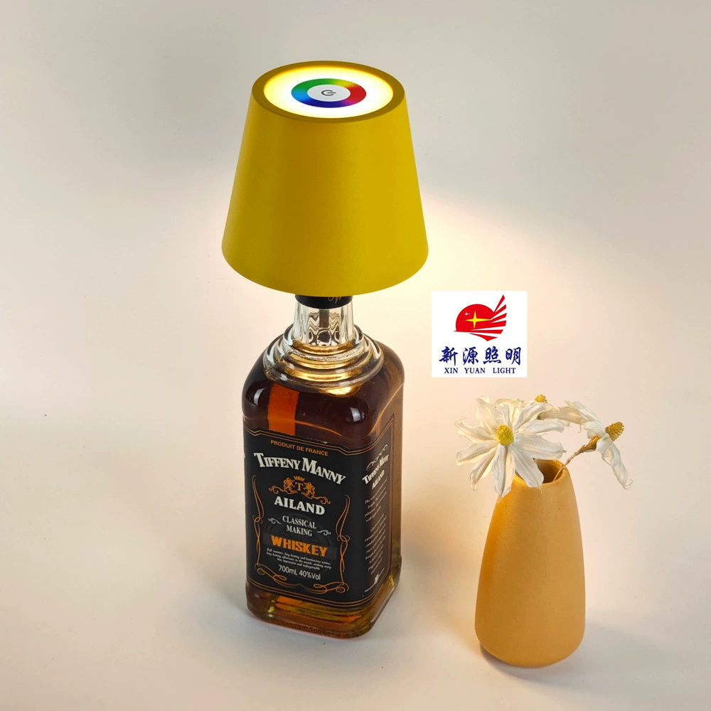 插入式酒瓶灯酒头灯氛围灯夜灯RGB便携式酒瓶台灯