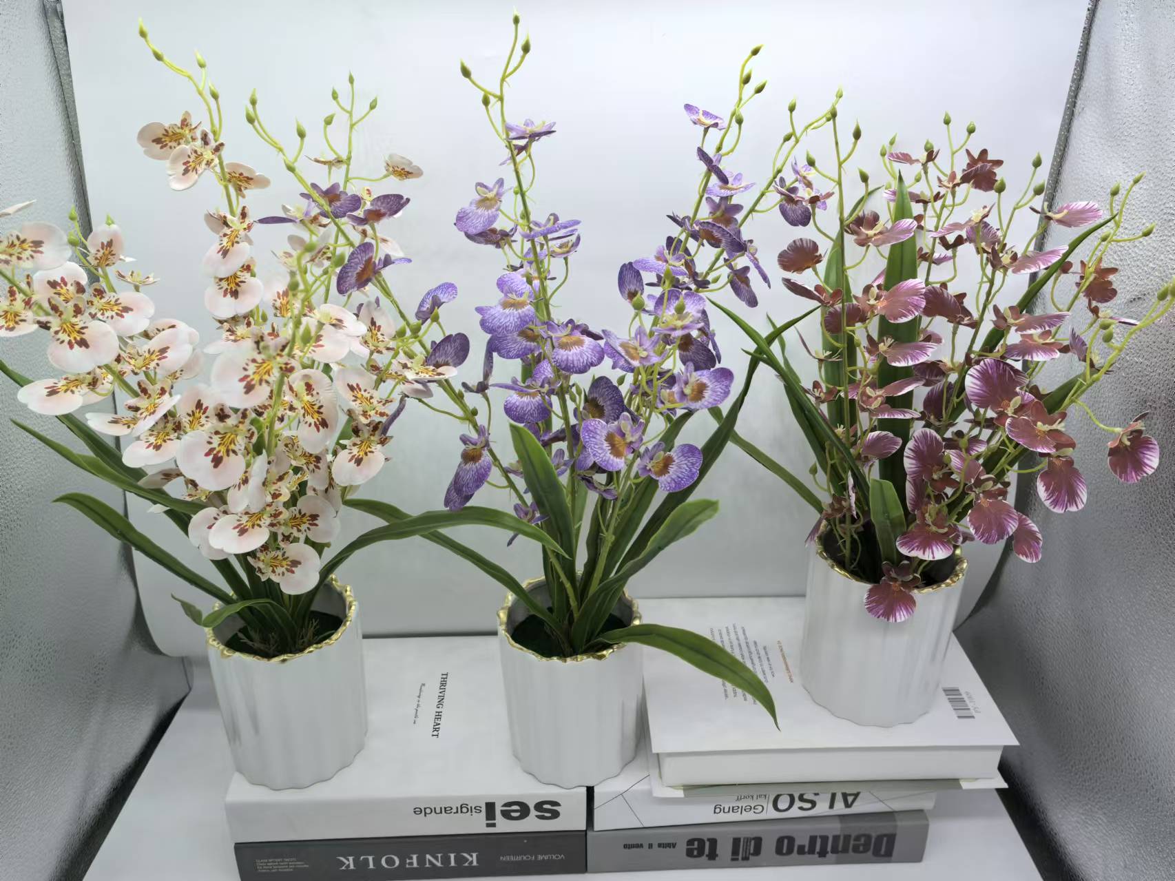手工花材料/塑料花/红果发财果/仿真花/金扇叶产品图