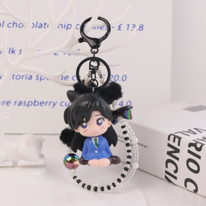 8 Q-style Conan figurines, Kaito Kid Conan Childhood Blind Box Gacha Car Cake Figurine, Anime Figurine Specification image