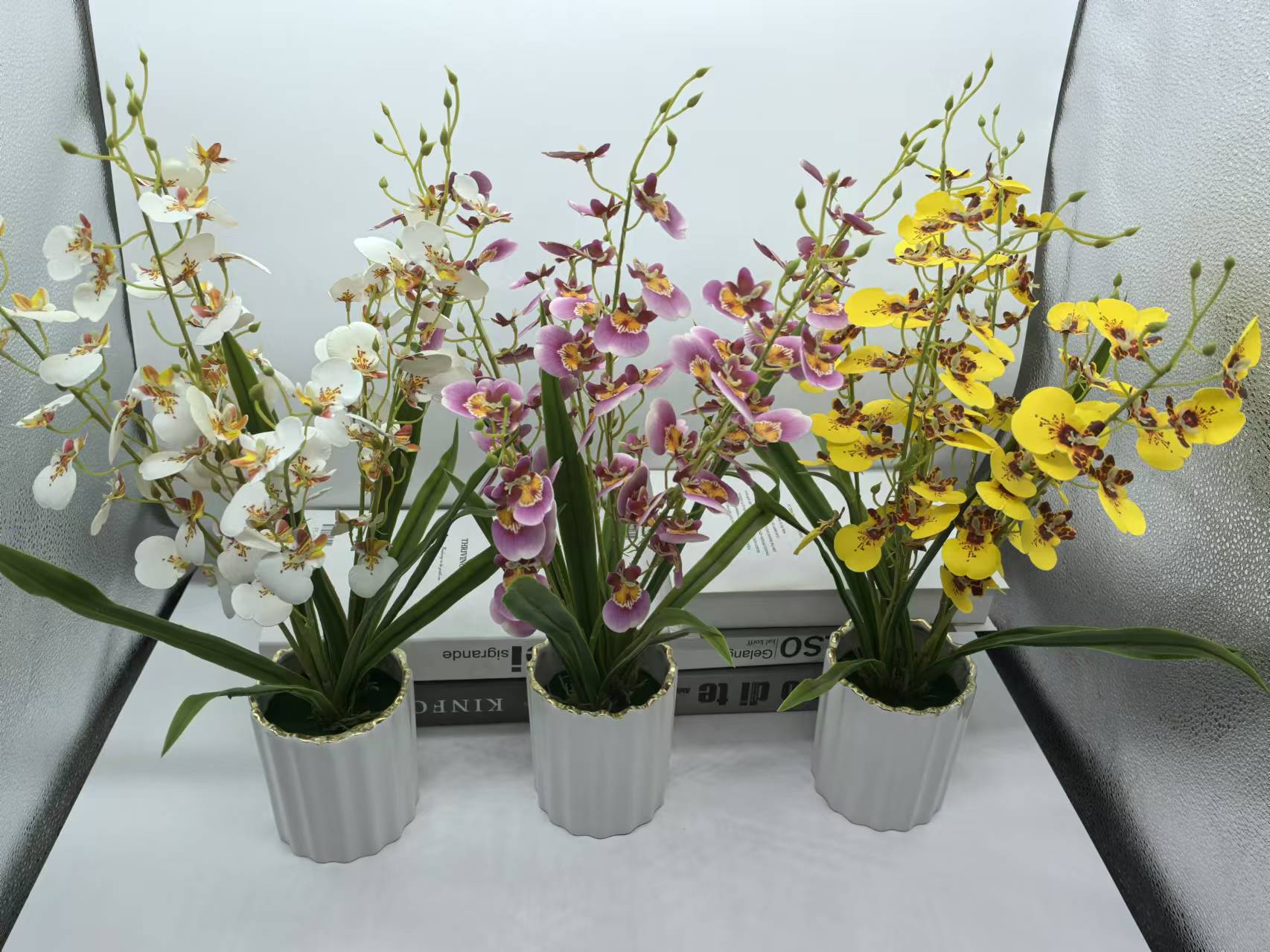 手工花材料/塑料花/红果发财果/仿真花/金扇叶细节图