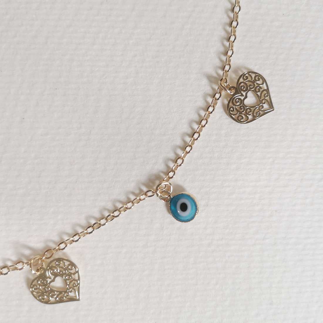 Pulsera de ahorro de moda con hojas de ojos azules Specification image