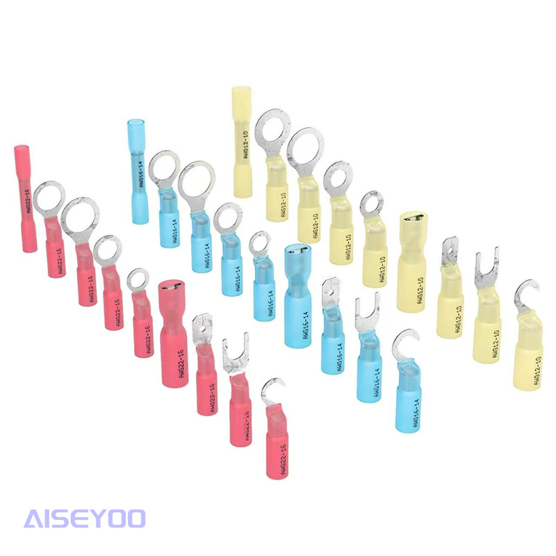 135PCS盒装热收缩防水绝缘快速压接连接器套装 组合盒装防水热缩中接端子 热缩绝缘端子详情3