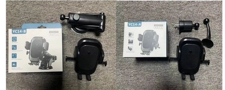 YC14-A、B车载胶底手机支架吸盘塑料手机支架挡风玻璃中控台手机支架出风口手机架详情12