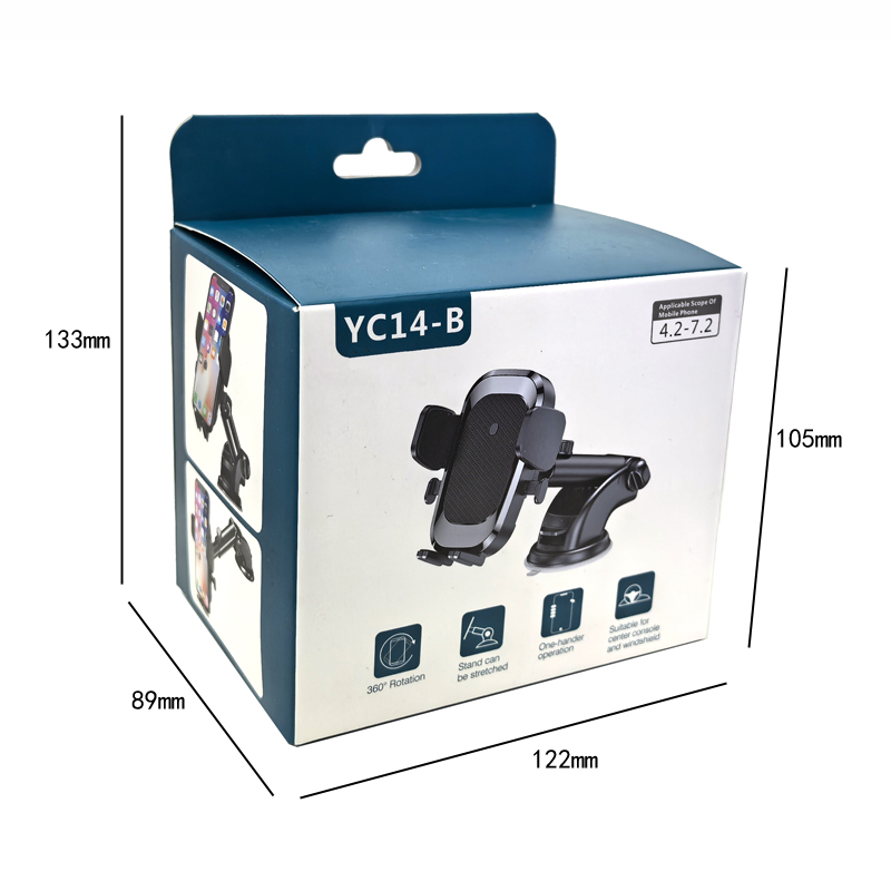 YC14-A、B车载胶底手机支架吸盘塑料手机支架挡风玻璃中控台手机支架出风口手机架详情13