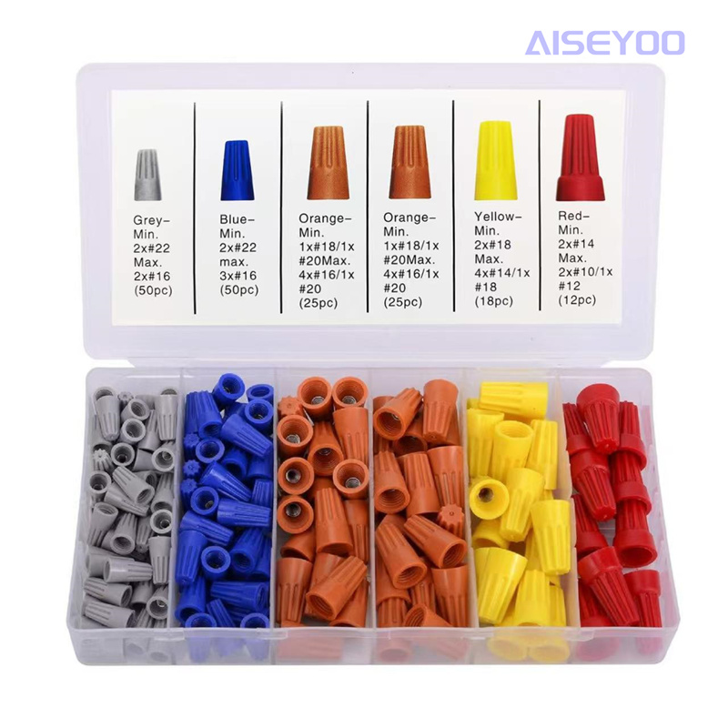 180 pieces of pcs combination set box, screw crimping cap, quick terminal block, spring crimping cap combination pic 1