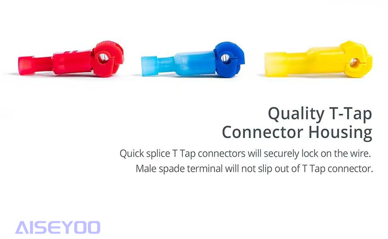 120pcs盒装红蓝黄T型免破线接线快接端子主线分支蚂蚁 T型免破线主线分支接线夹免剥线快速接线端子详情8