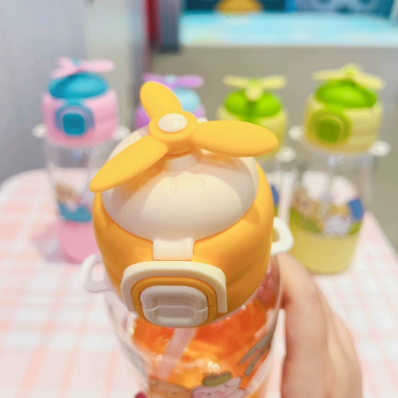 X152-XBD-2021 Children's water cup New portable plastic cup large capacity kettle summer cute straw cup Specification drawing