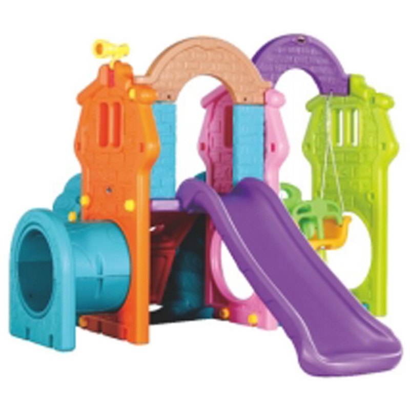 Factory direct sales: Observation deck combination, indoor small slide combination, children's castle, drill hole three-in-one slide, kindergarten observation deck slide, swing, Hualong Application Scenario