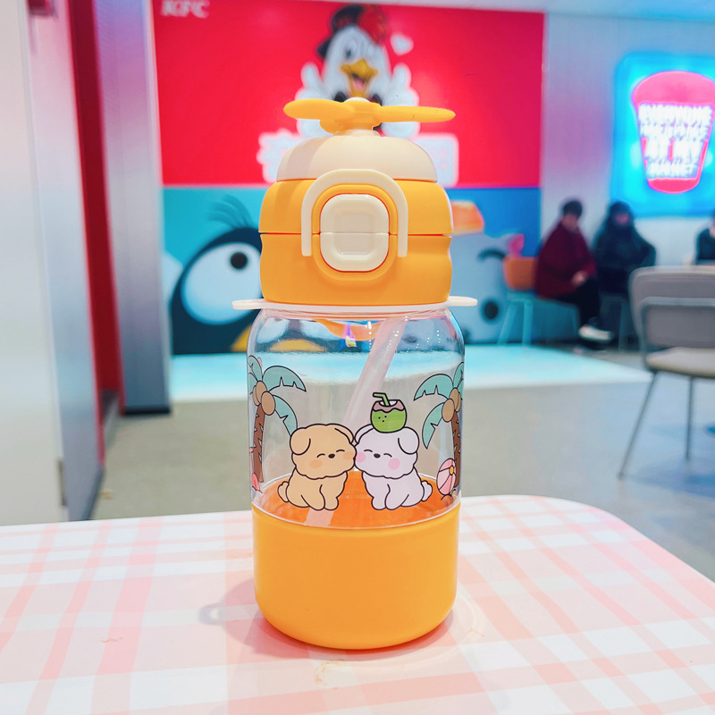 X152-XBD-2021 Children's water cup New portable plastic cup large capacity kettle summer cute straw cup undefined