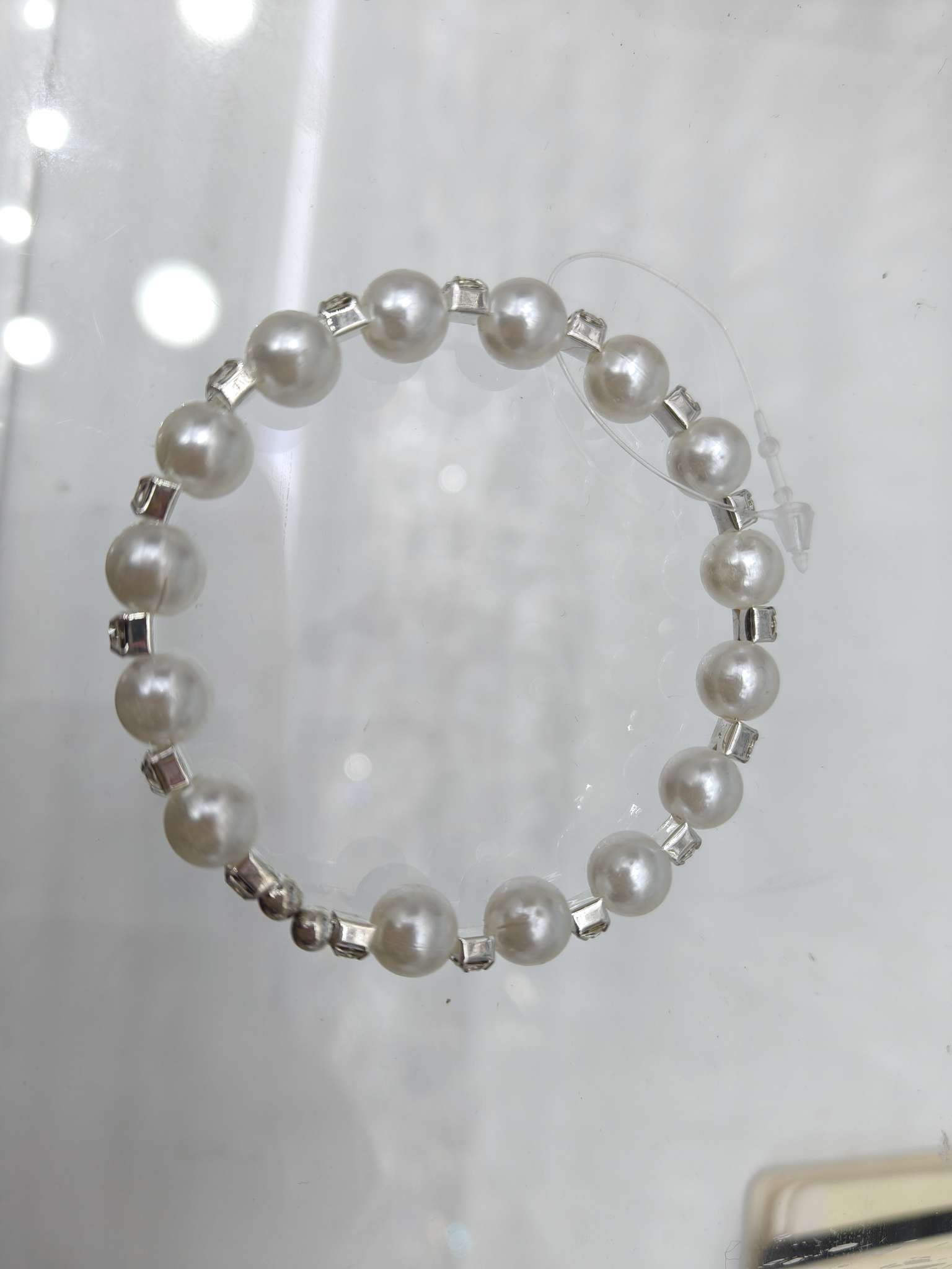 水钻珍珠手镯 女士手饰 手镯 提升气质