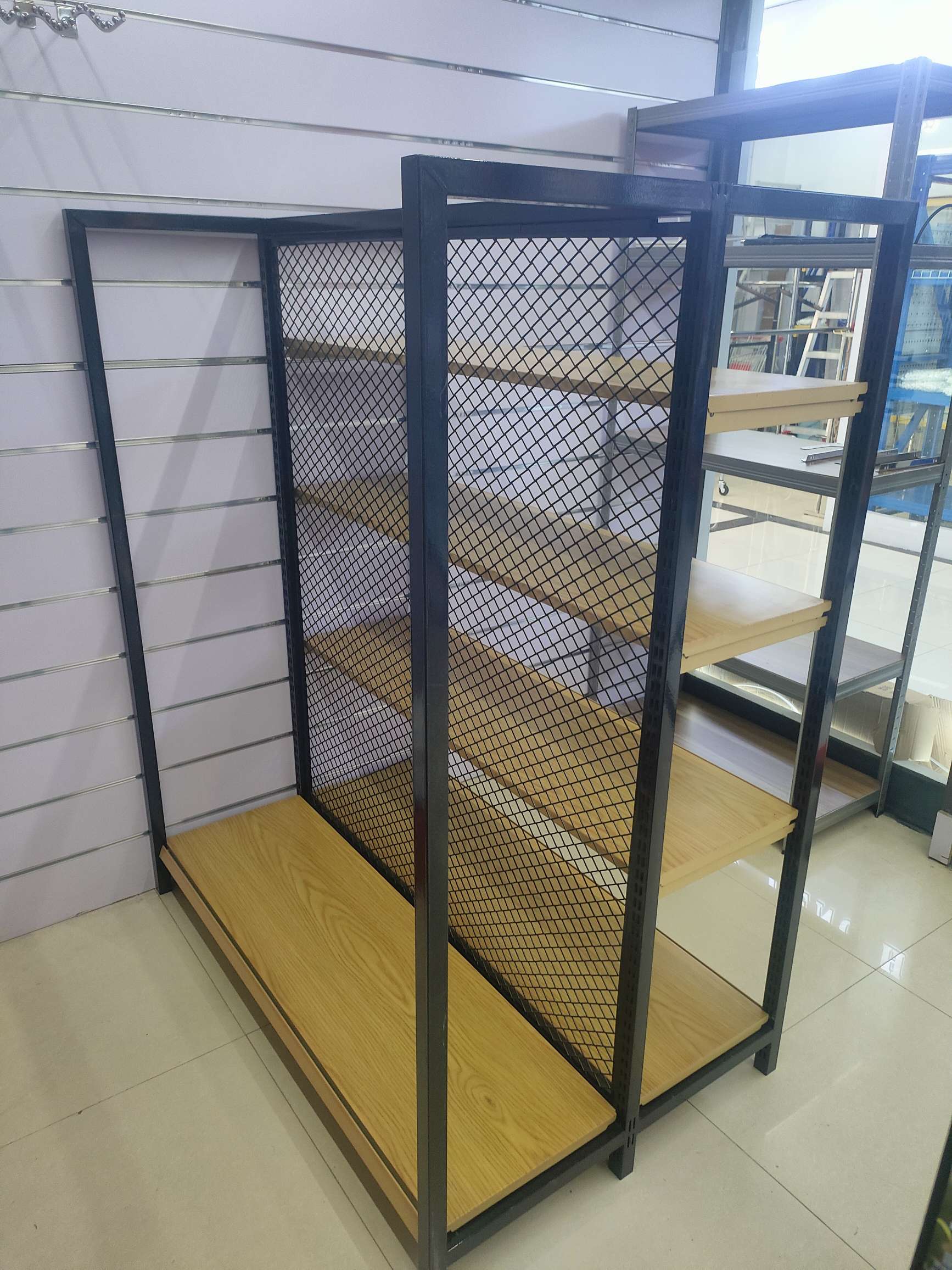 超市货架  精品货架 木纹货架 母婴店货架  药店展示设备