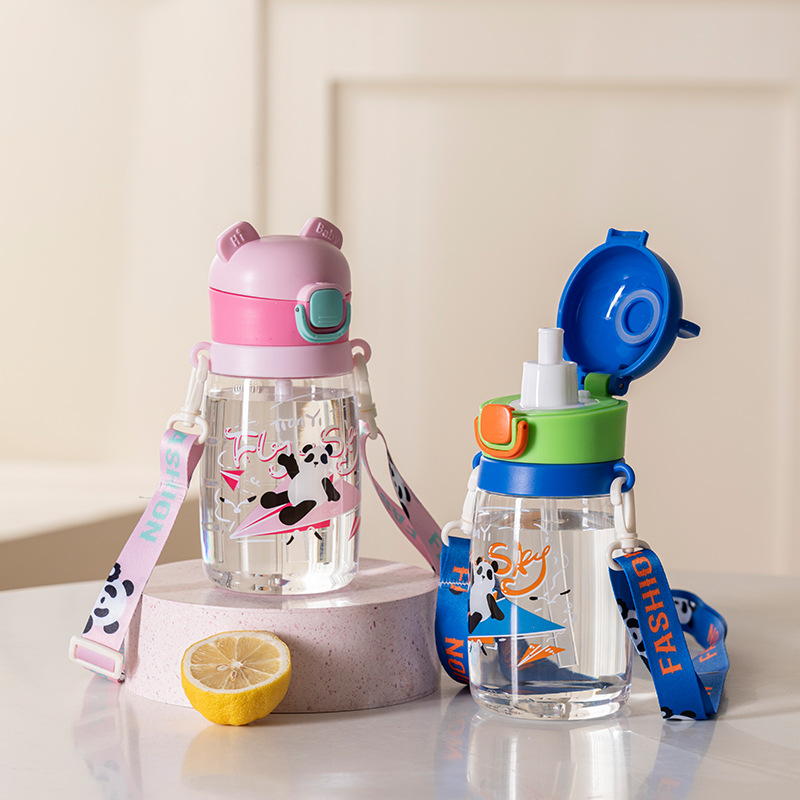 New Children's Water Cup, Straw Cup, Direct Drinking Cup For Babies, Anti-Drop And Portable For Kindergarten Drinking undefined