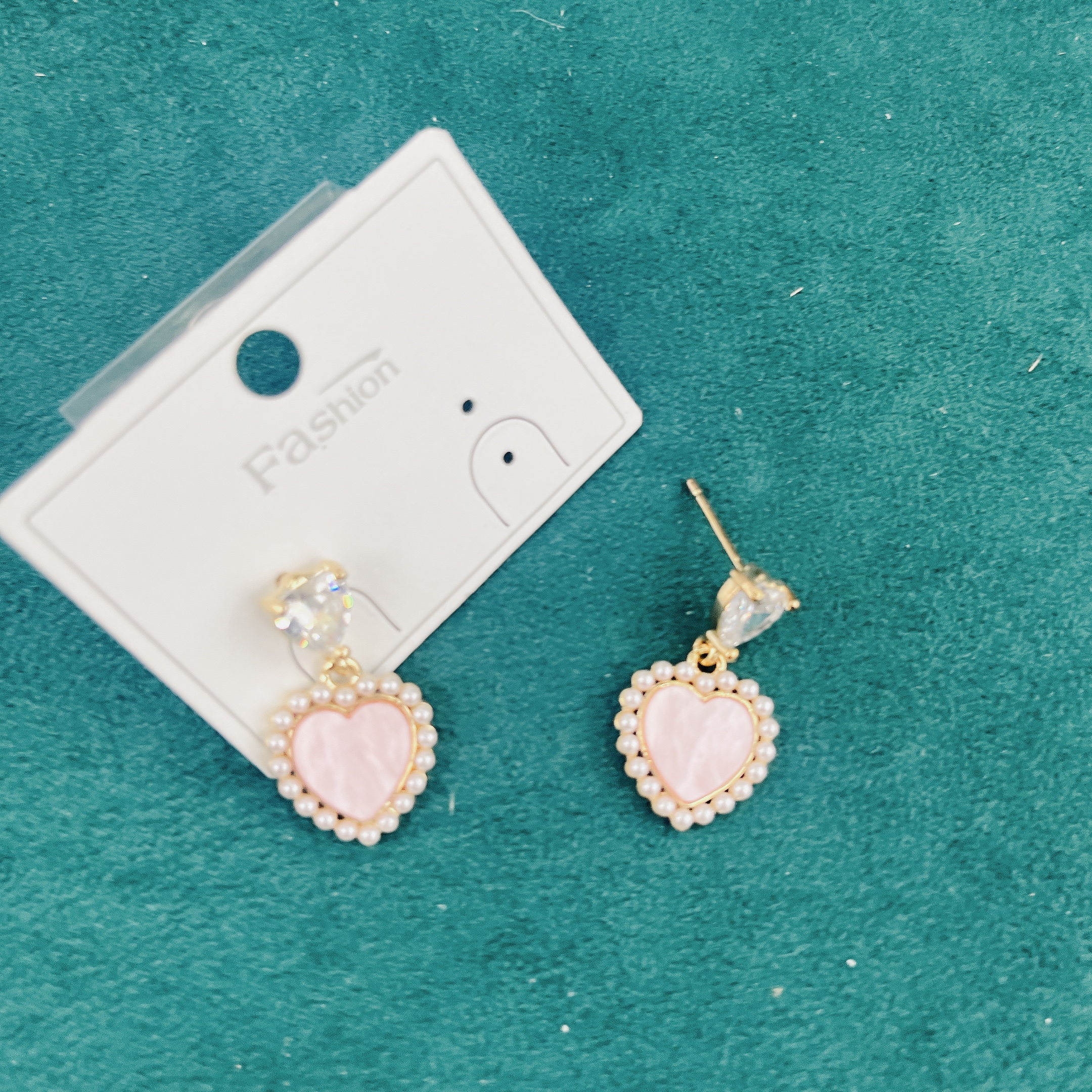 饰品/耳饰/耳环/不锈钢耳环/微镶嵌锆石耳环细节图