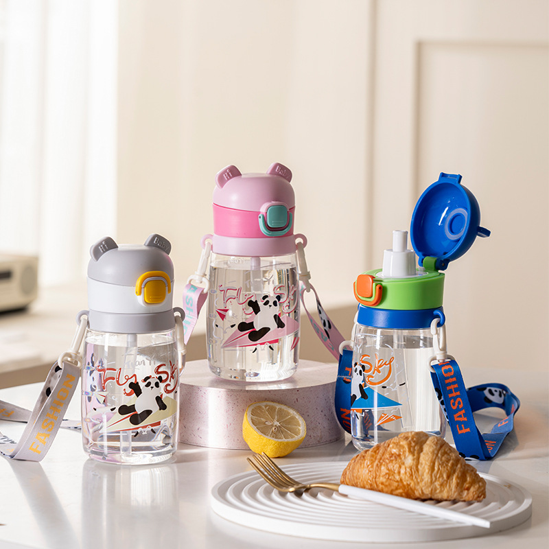 New Children's Water Cup, Straw Cup, Direct Drinking Cup For Babies, Anti-Drop And Portable For Kindergarten Drinking undefined
