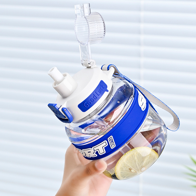 B70-9287 Fashion net celebrity Ton Ton cup Cute colorful fat cup thickened elastic-cap double drink sports straw cup Application Scenario