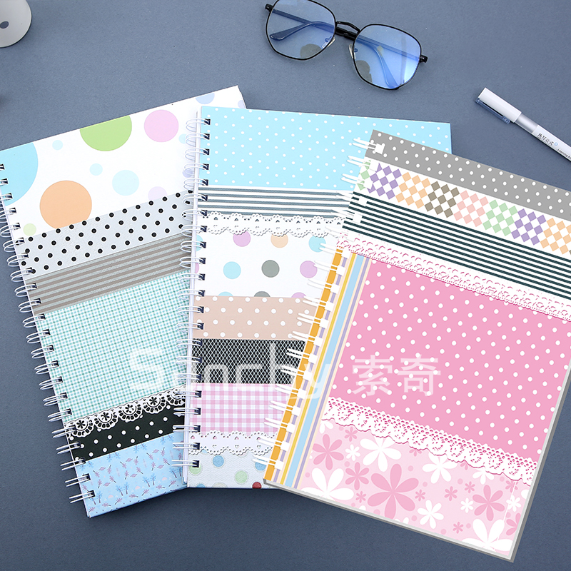 A4A5A6创意圆点线圈本日记本硬面记事学生用品笔记本子文具用品可定制