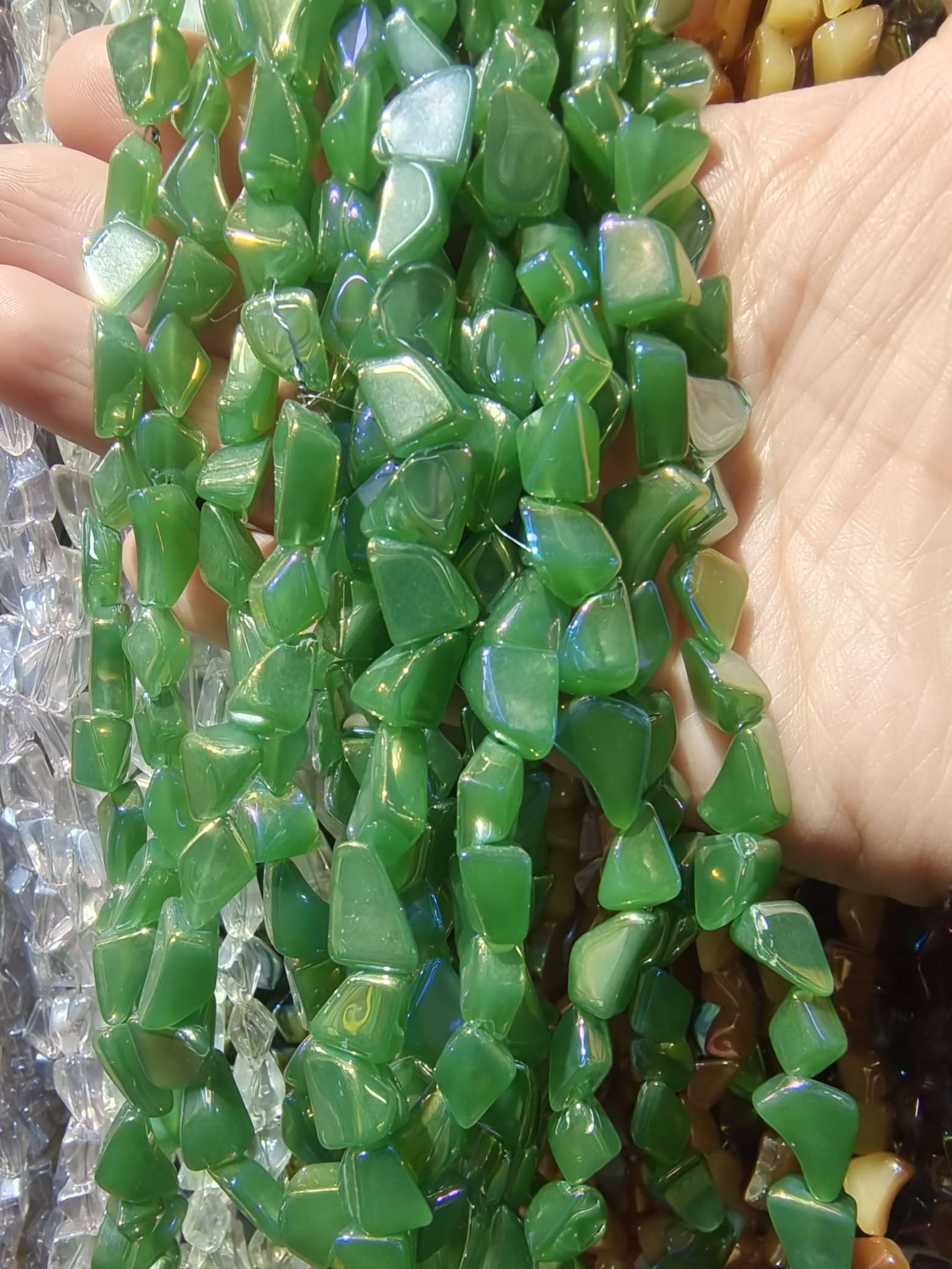 半成品饰品配件 散珠串珠 手串用品 猫眼珠子 塑料珠子 DIY手工珠子 手链手串珠子 手工饰品材料详情图5