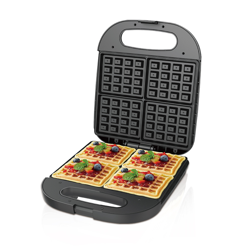 RAF European-style multi-functional electric barbecue grill, household waffle machine, toast and bread machine, 4-slice waffle breakfast machine Application Scenario