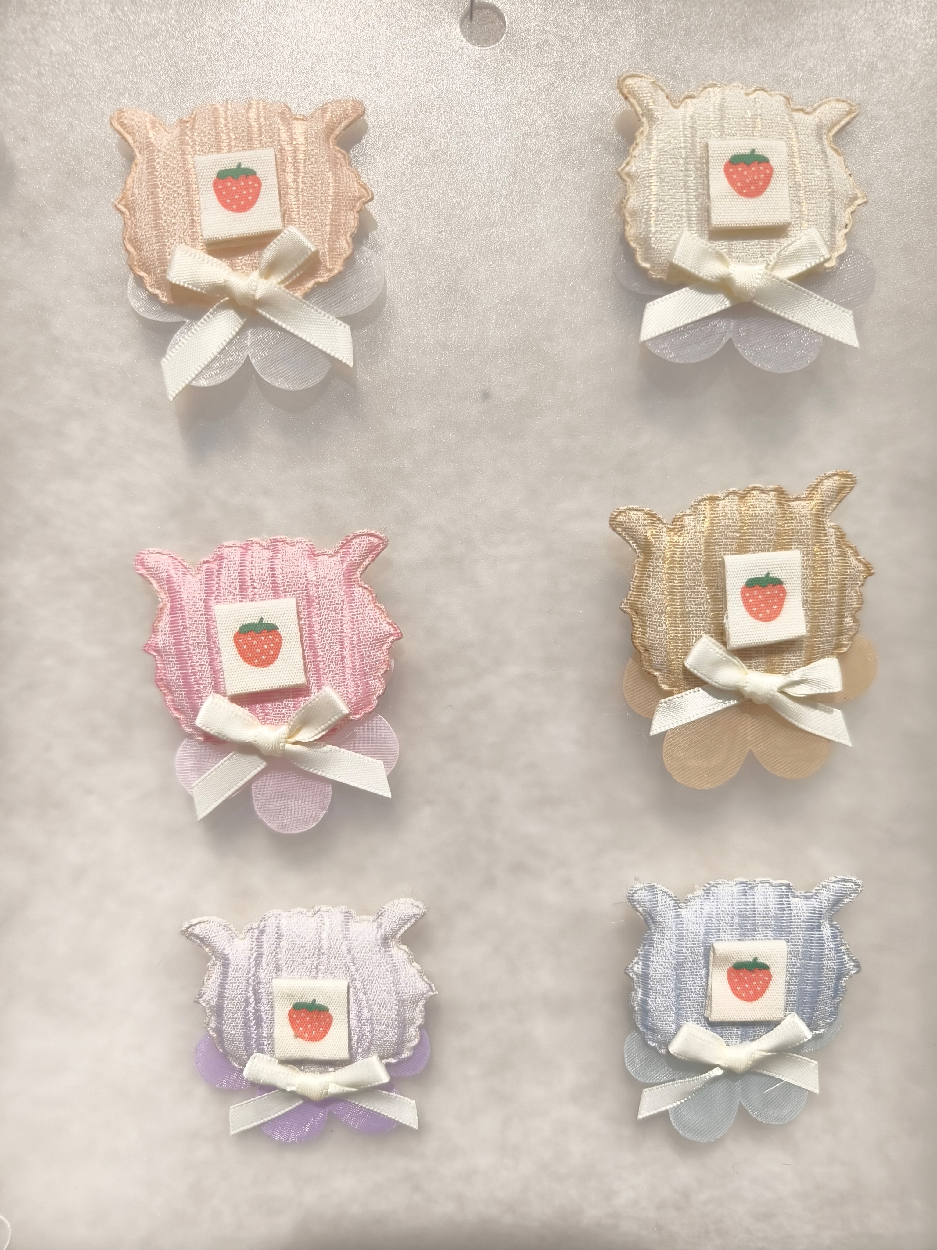 Quanxin Accessories Fabric DIY clothing hat socks accessories design Handmade accessories stripes bear grass bow ribbon round new cotton yarn cloth knot bow Fresh accessories ribbon bow accessories half Specification drawing