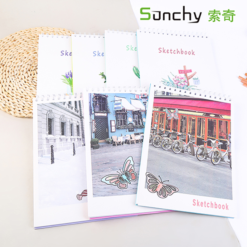 A4创意印花素描本可定制