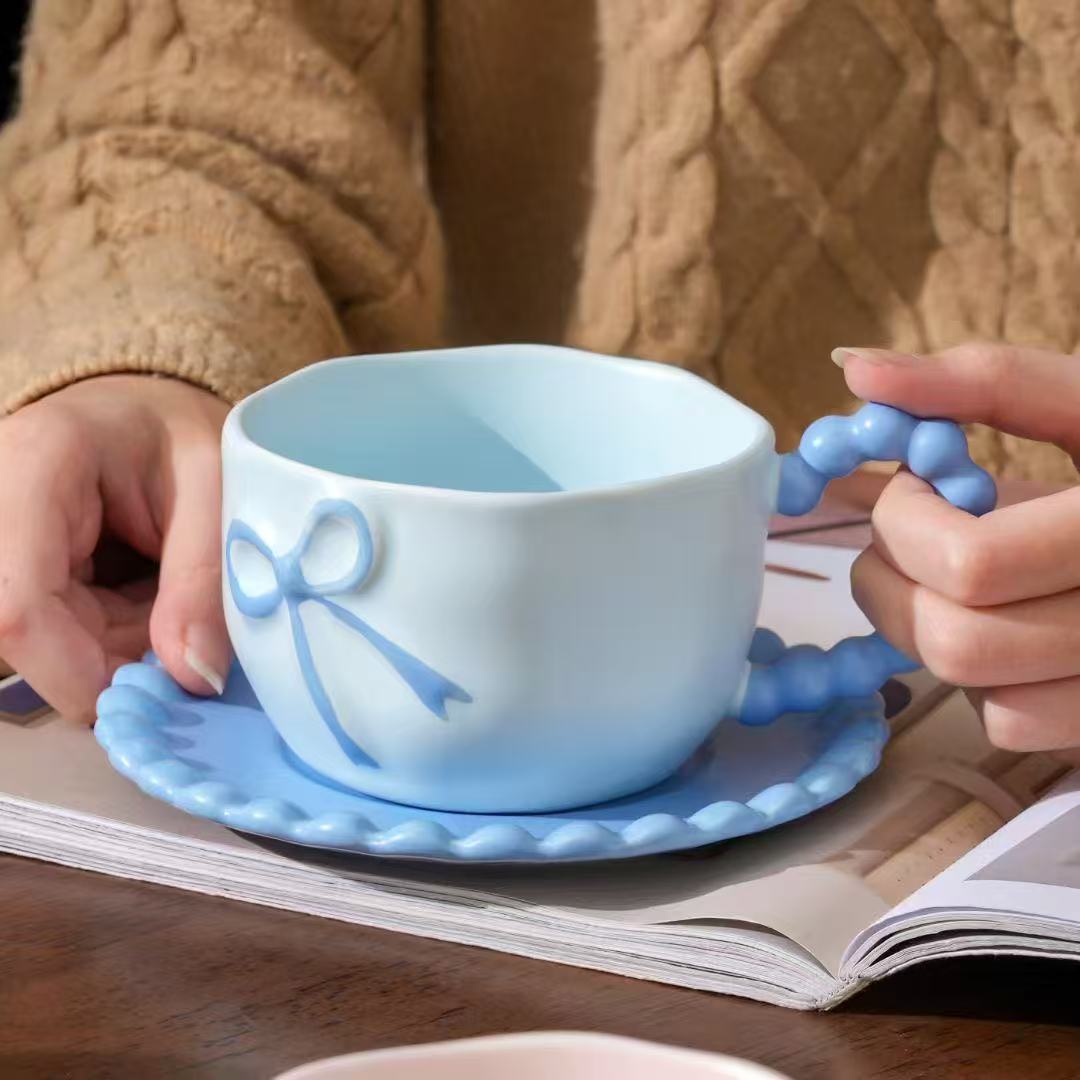 咖啡杯/中高端咖啡杯/茶杯套装/搅拌杯简约/亚马逊产品图