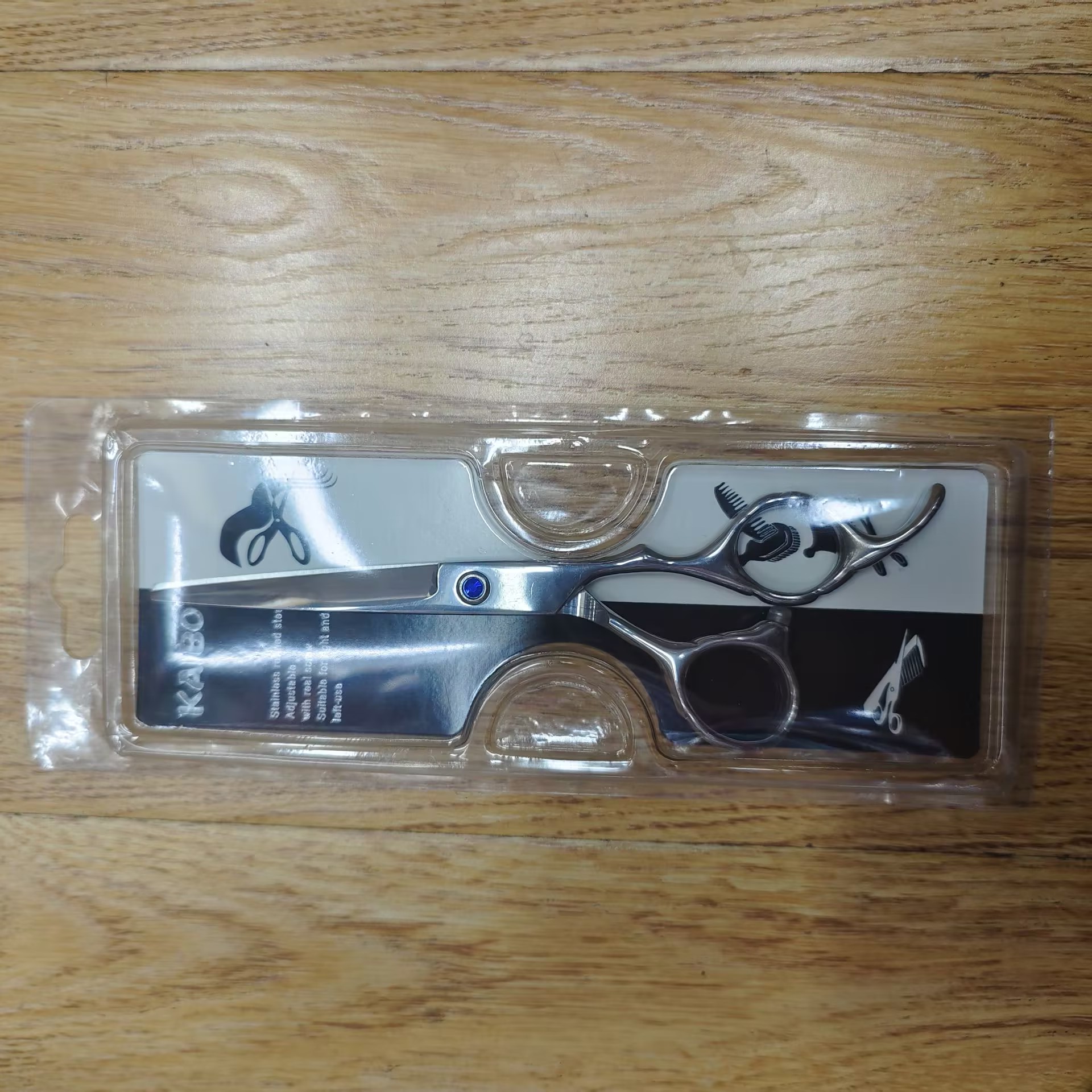 KB814平剪 KB814-1牙剪 6寸剪刀 4CR-3材质理发剪刀理发剪刀凯博KAIBO厂家直销详情3