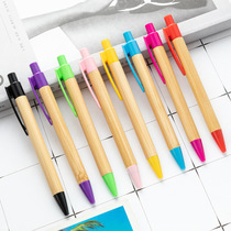 Ballpoint pen Environmentally friendly bamboo pen can print advertising ballpoint pen pen