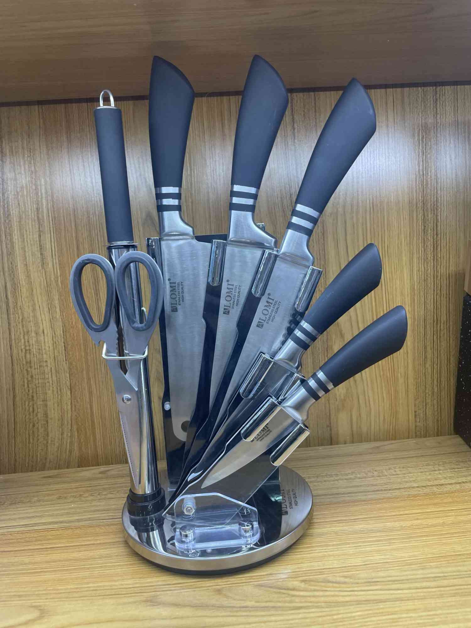 菜刀刀具/菜刀礼品/剪刀/料理刀/刀厨房套装黑色细节图