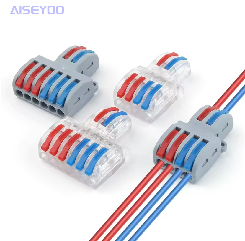 SPL-62 SPL-42 快速电线连接器 28-12AWG 按压式接线器快速接线端子SPL二进多出分线器并线器